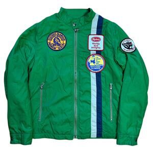 XS Hysteric Glamour Green Racing Jacket